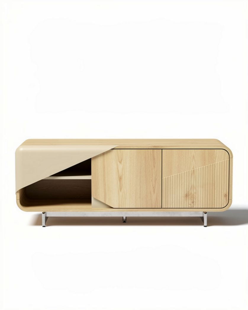 Meuble de rangement pour séjour en bois - 120 x 40 x 50cm