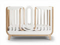 Lit bébé en bois et en plastique - Pour la chambre d'enfant - 120 x 60 x 90cm