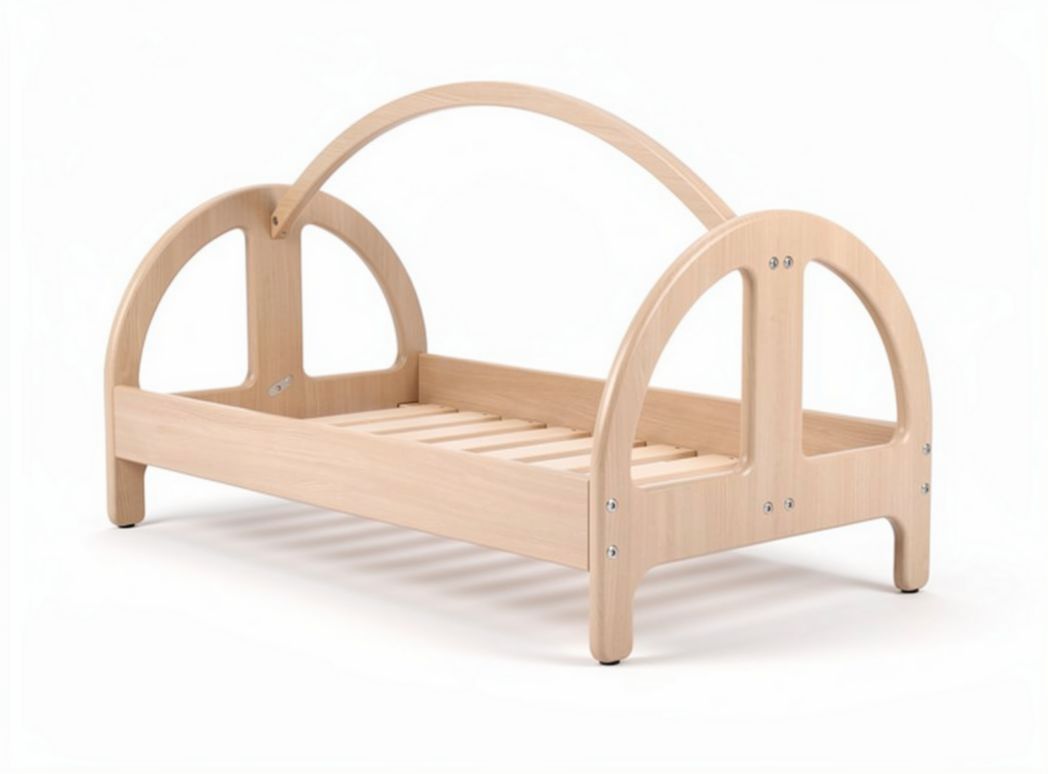 Lit pour enfant en bois de hêtre - pour chambre à coucher - 90 x 50 x 30cm