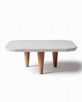 Table basse en terrazzo pour salon - 120 x 60 x 45cm
